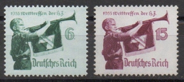 Michel Nr. 584x - 585x, Welttreffen postfrisch.